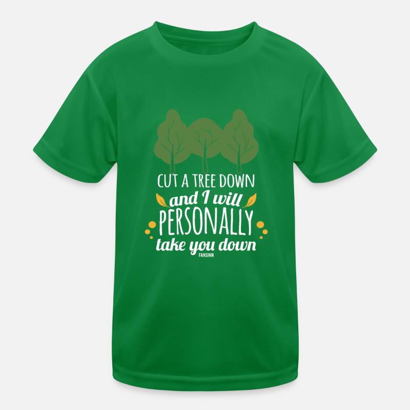 Deciduous Tree Nature Conservation Camping Mountains Forest Kids Functional T-Shirt
