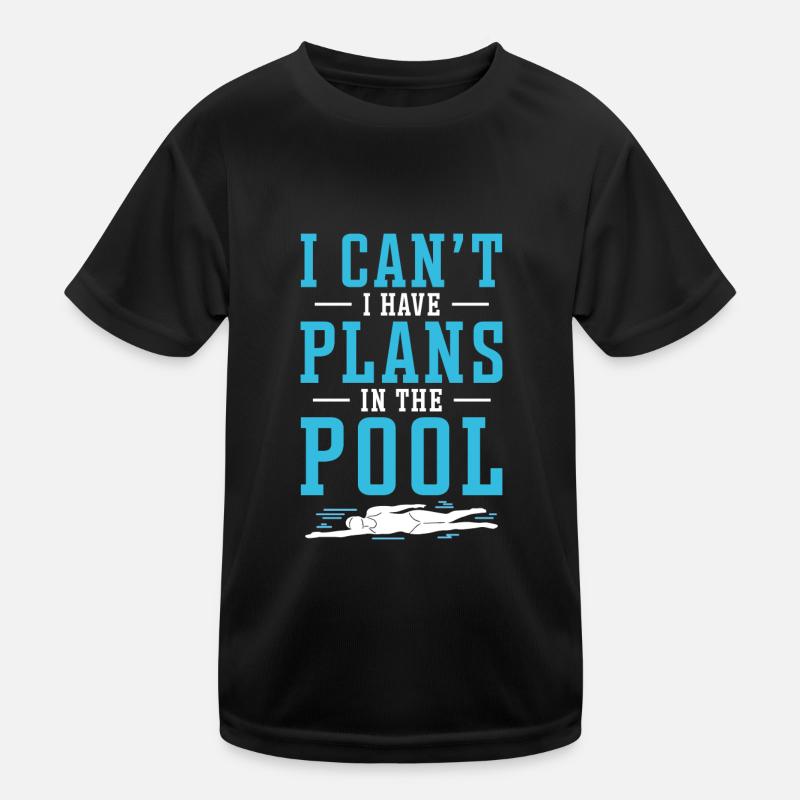 Schimmer Schwimmen Je ne peux pas avoir de plans dans le T-shirt sport Enfant
