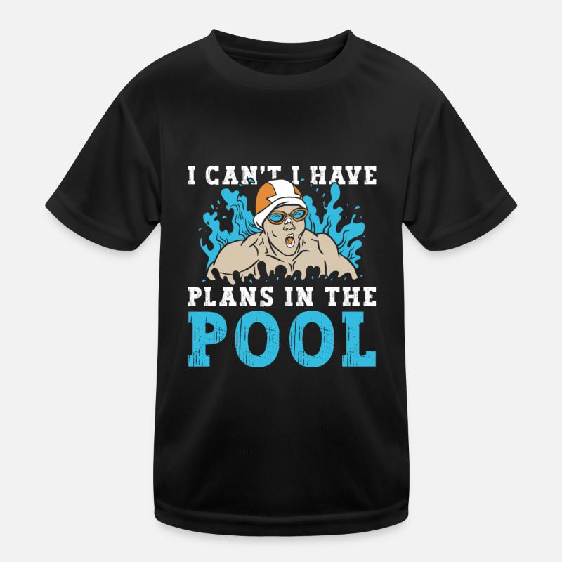 Schimmer Schwimmen Je ne peux pas avoir de plans dans le T-shirt sport Enfant