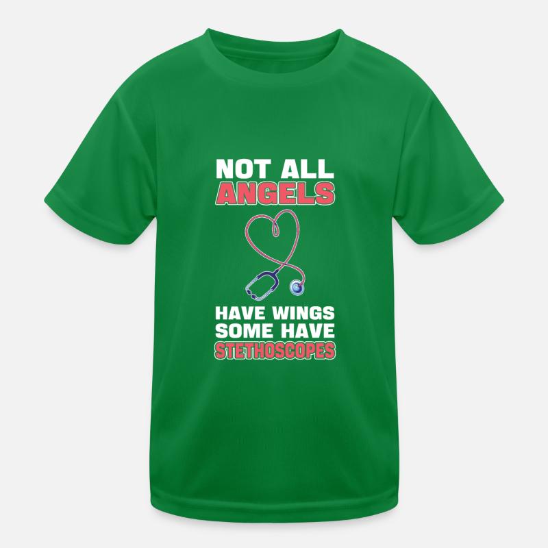 Tous les anges n’ont pas d’ailes Certains ont des stéthoscopes T-shirt sport Enfant
