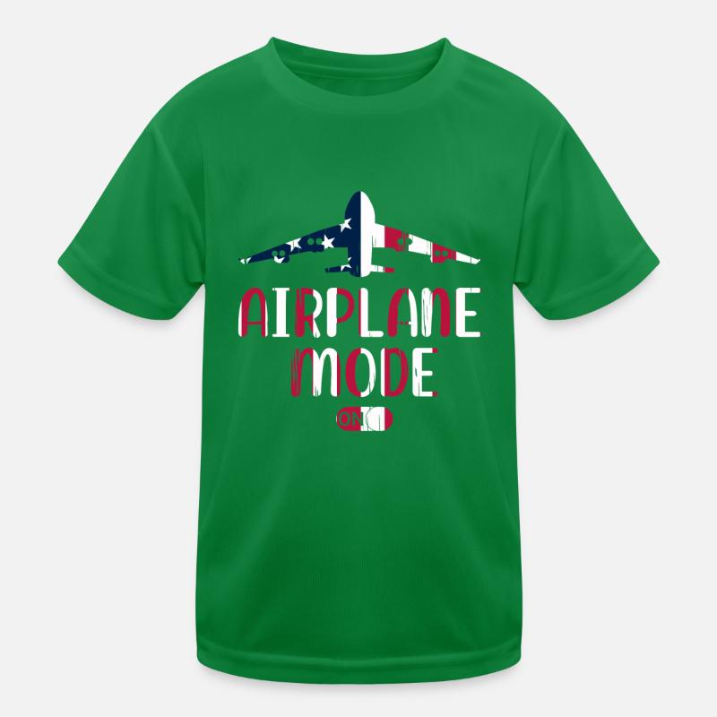 Airport Pilot Passenger Plane - Airplane Mode On Kinder Funktions-T-Shirt