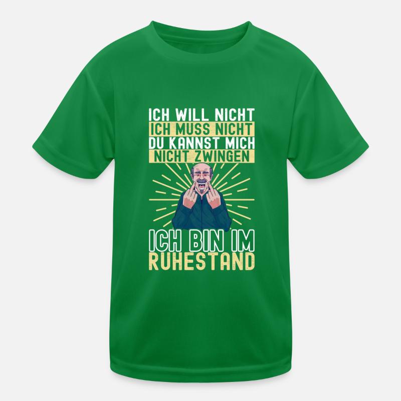 Ruhestand Rente Kinder Funktions-T-Shirt