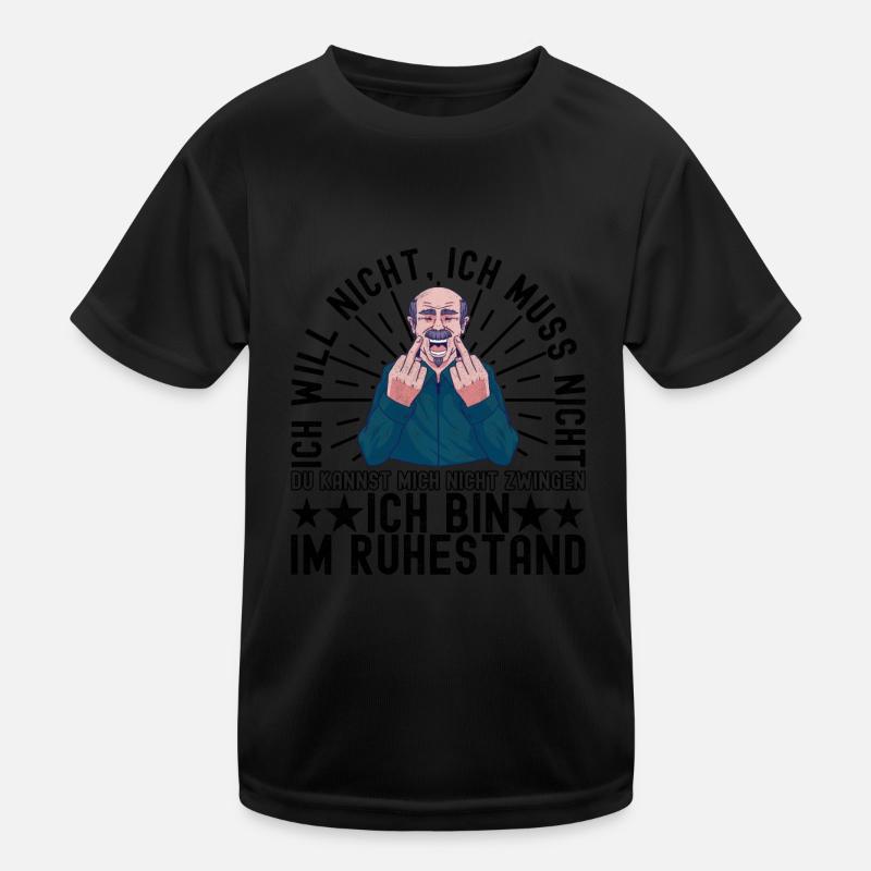Ruhestand Rente Kinder Funktions-T-Shirt