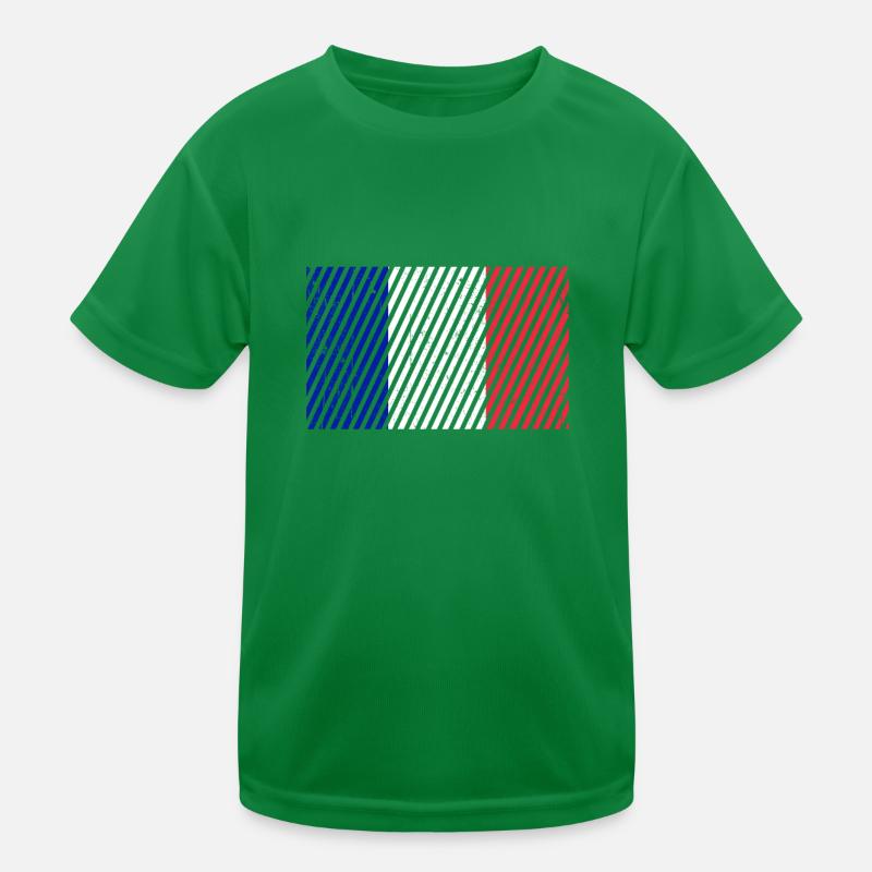 Français drapeau T-shirt sport Enfant