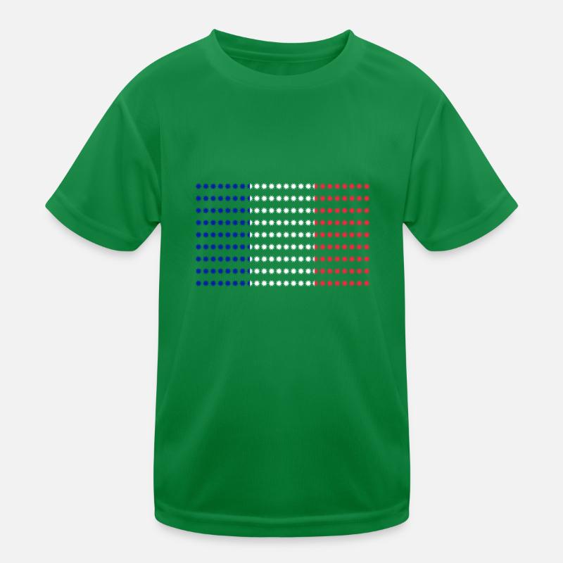 Français drapeau T-shirt sport Enfant