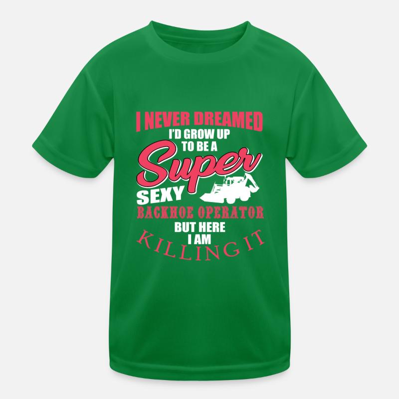 Lustiger Baggerfahrer Spruch Kinder Funktions-T-Shirt