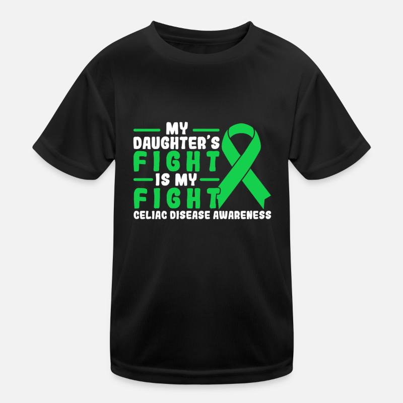 My Daughters Fight Is My Fight Celiac Disease Kinder Funktions-T-Shirt