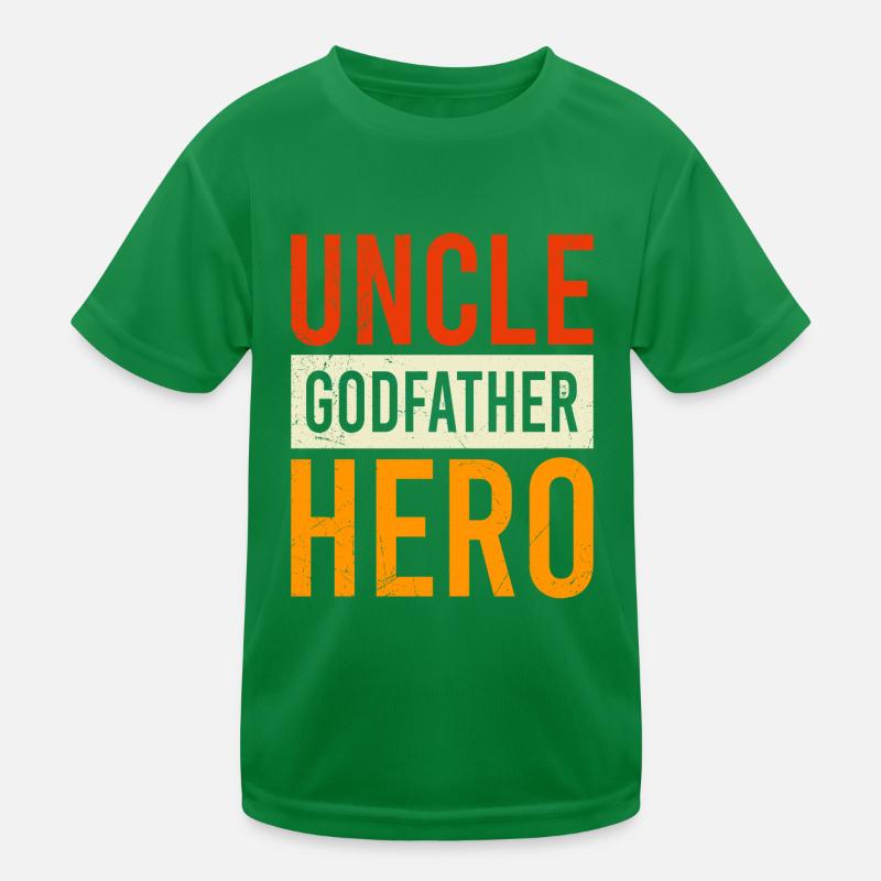 Pate Held Onkel Kinder Funktions-T-Shirt