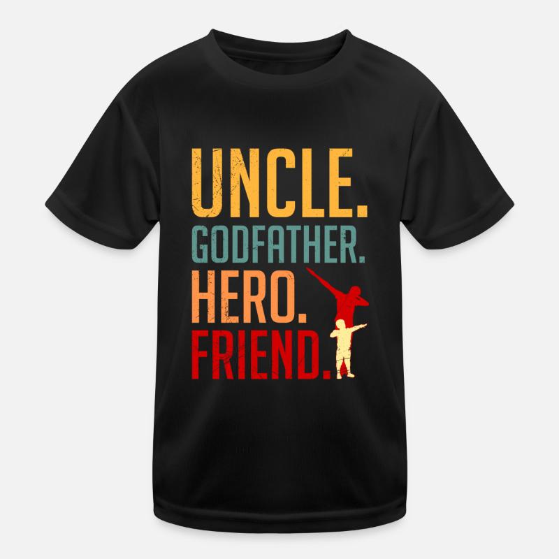 Onkel Pate Held Freund Onkel Kinder Funktions-T-Shirt