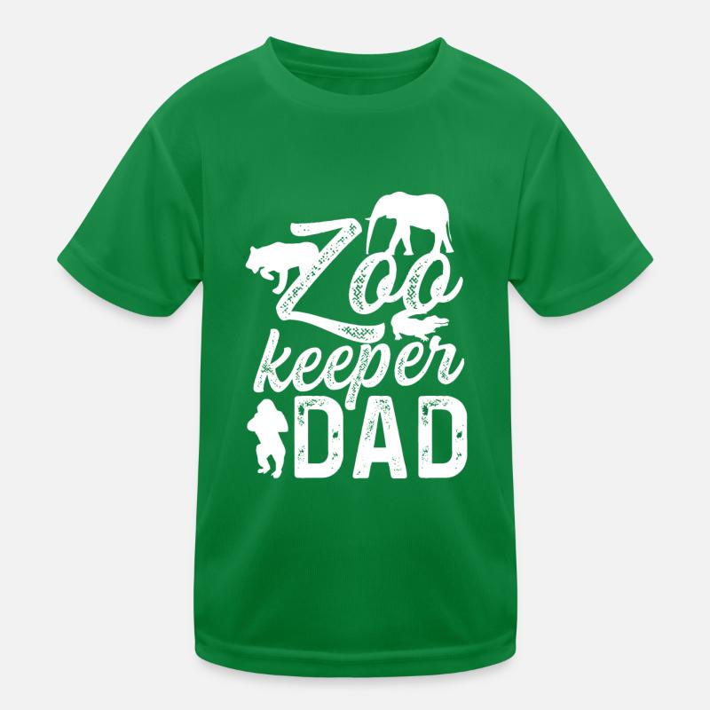 Zookeeper Dad Fleißiger Vater Gift Kinder Funktions-T-Shirt