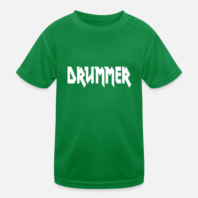 Drummer Kids Functional T-Shirt