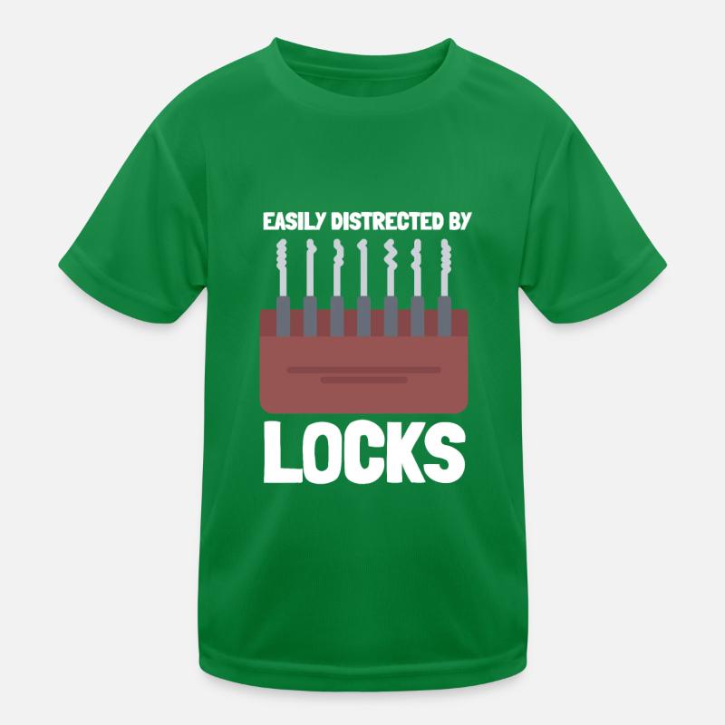 Lockpick Lockpicking Professional Locksmith Kinder Funktions-T-Shirt