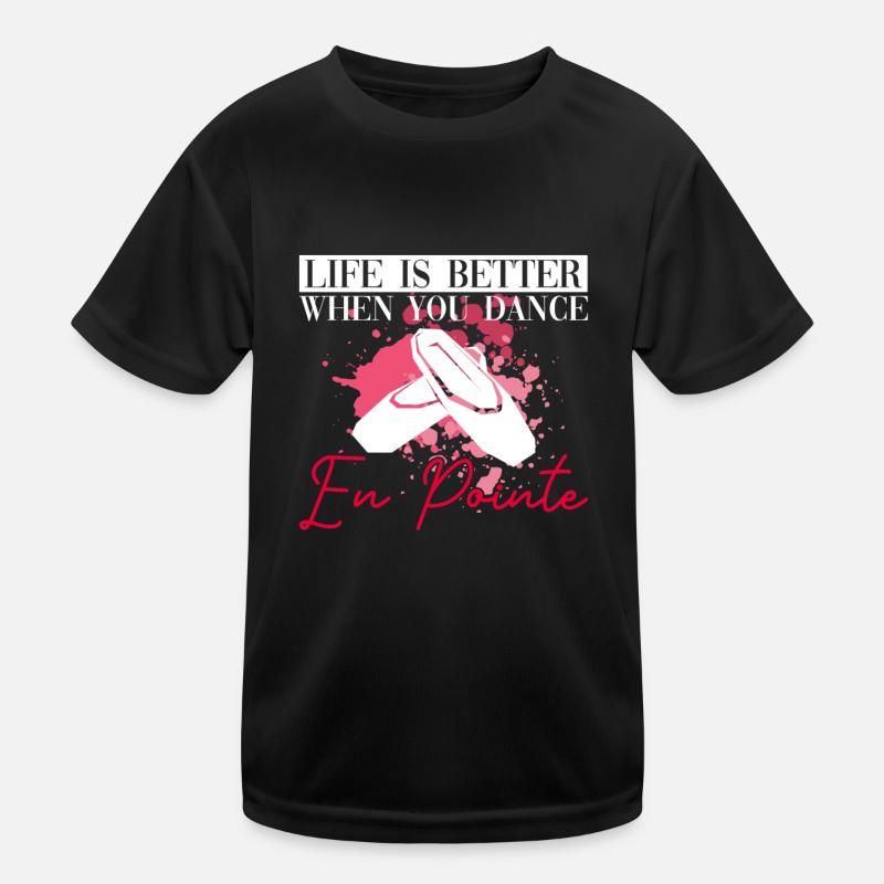Life is better when you dance on lace ballet Kids Functional T-Shirt