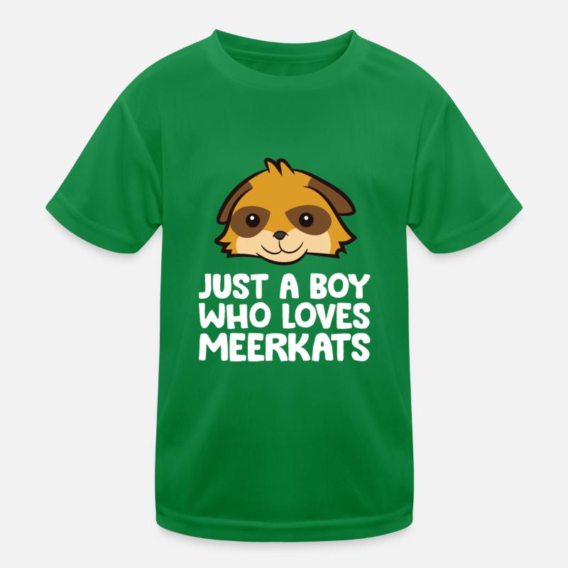 Juste un garçon qui aime les suricates T-shirt sport Enfant