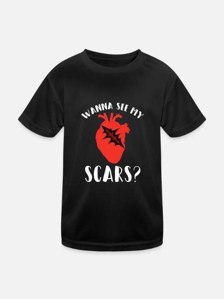 Open-heart surgery - Kids Functional T-Shirt - black - Front
