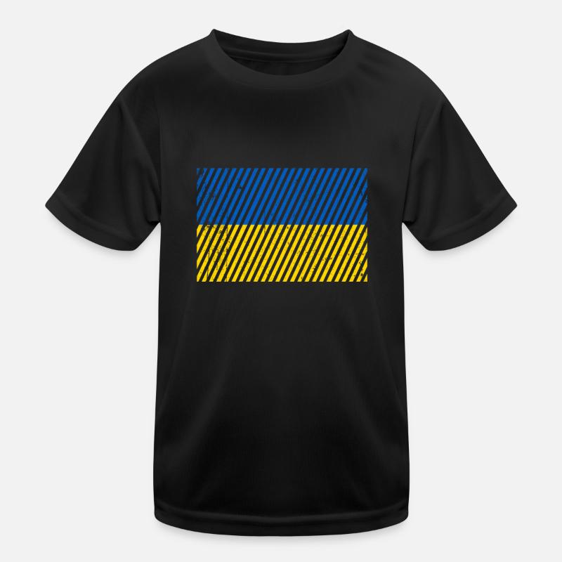 Ukraine flag Kids Functional T-Shirt