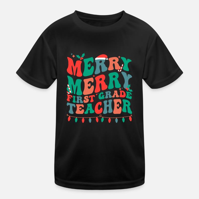 1ère année Enseignant Noël Première année Équipe Noël T-shirt sport Enfant