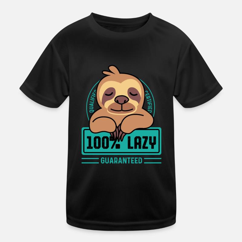 100% lazy insomnia poison Kids Functional T-Shirt