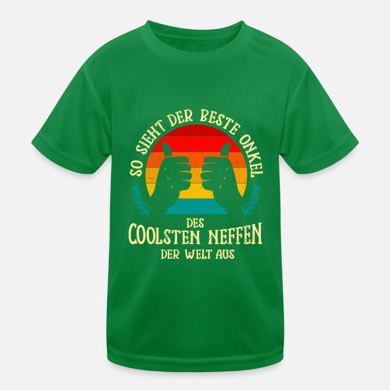 Bester Onkel des coolsten Neffen Onkel Kinder Funktions-T-Shirt
