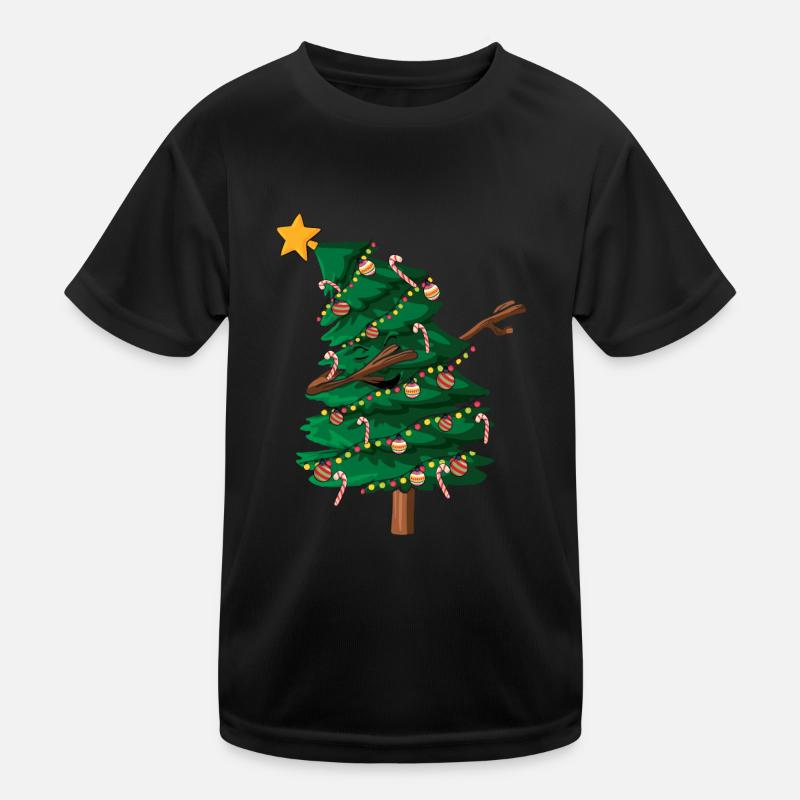 Décembre Noël Dab Dabbing Tree Noël T-shirt sport Enfant