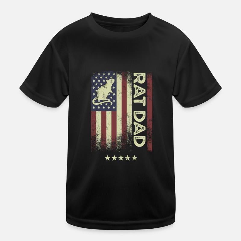American Flag - Rat Dad Kids Functional T-Shirt
