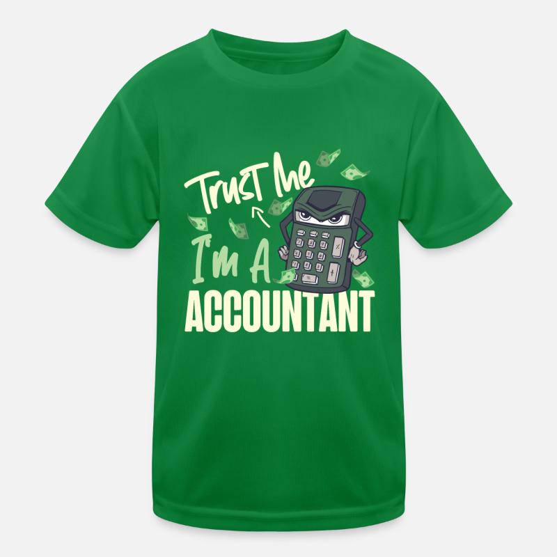 Accountant Bookkeeper Accounting Kids Functional T-Shirt