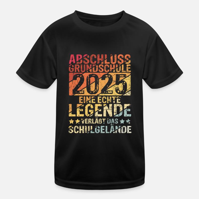 Grundschule - Eine Legende Grundschule Abschluss 2 Kinder Funktions-T-Shirt