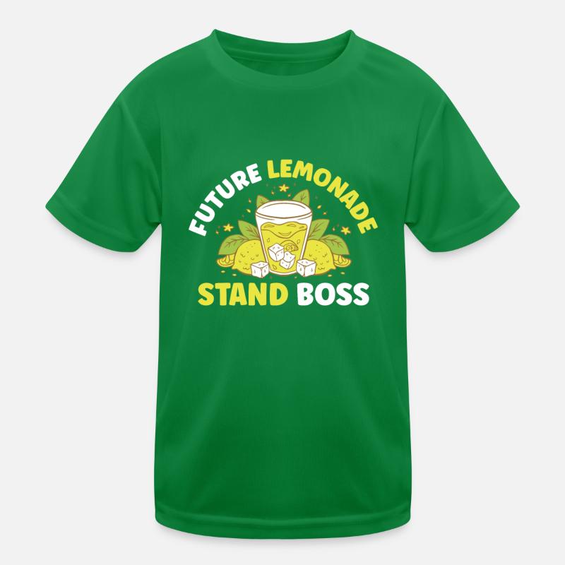 Limonadenständer Zitronensaft Hausgemachte Kinder Funktions-T-Shirt