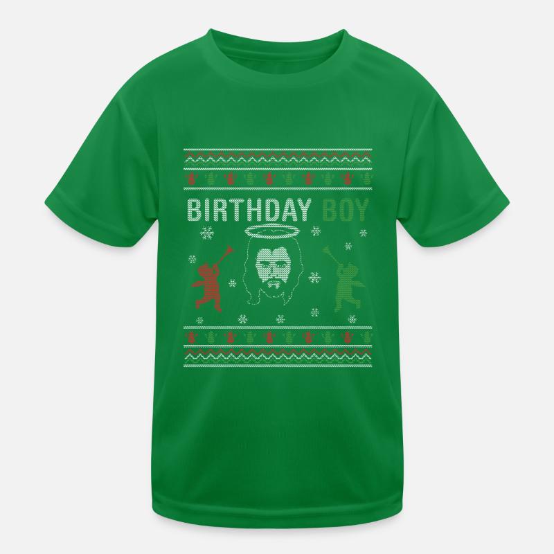 Stitch Joyeux garçon de naissance Moche jour de Noël Jésus T-shirt sport Enfant