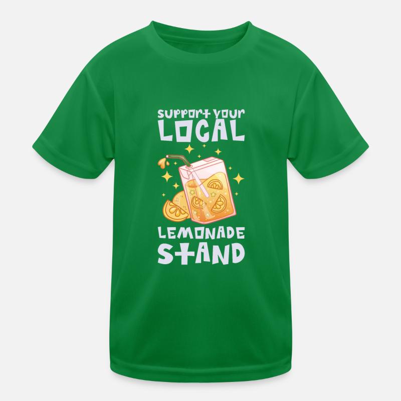 Limonadenständer Zitronensaft Hausgemachte Kinder Funktions-T-Shirt