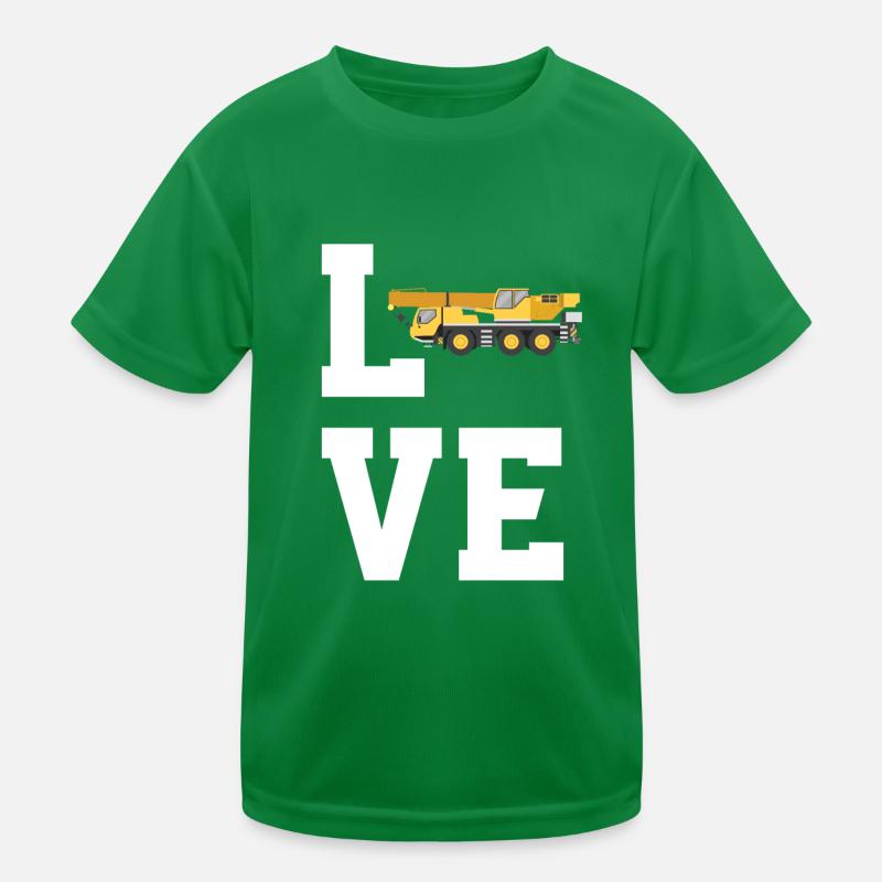 Mobile crane gift Kids Functional T-Shirt