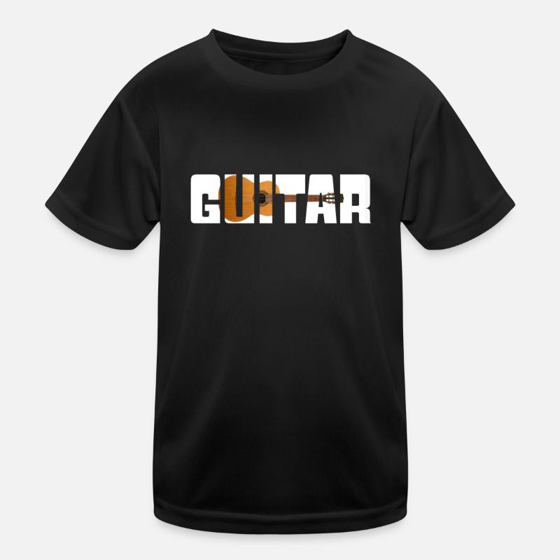 Gitarre Kinder Funktions-T-Shirt