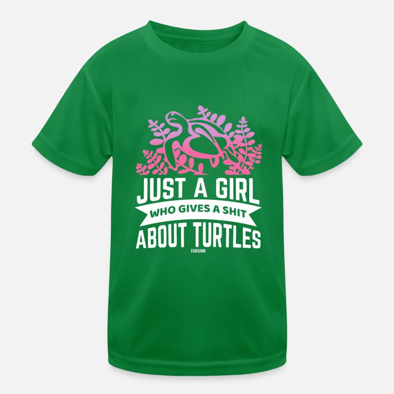 Fille Tortue Mère Eau Mer T-shirt sport Enfant