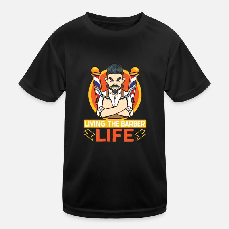 Barbe Barbier Coiffeur Coiffeur Salon de coiffure T-shirt sport Enfant