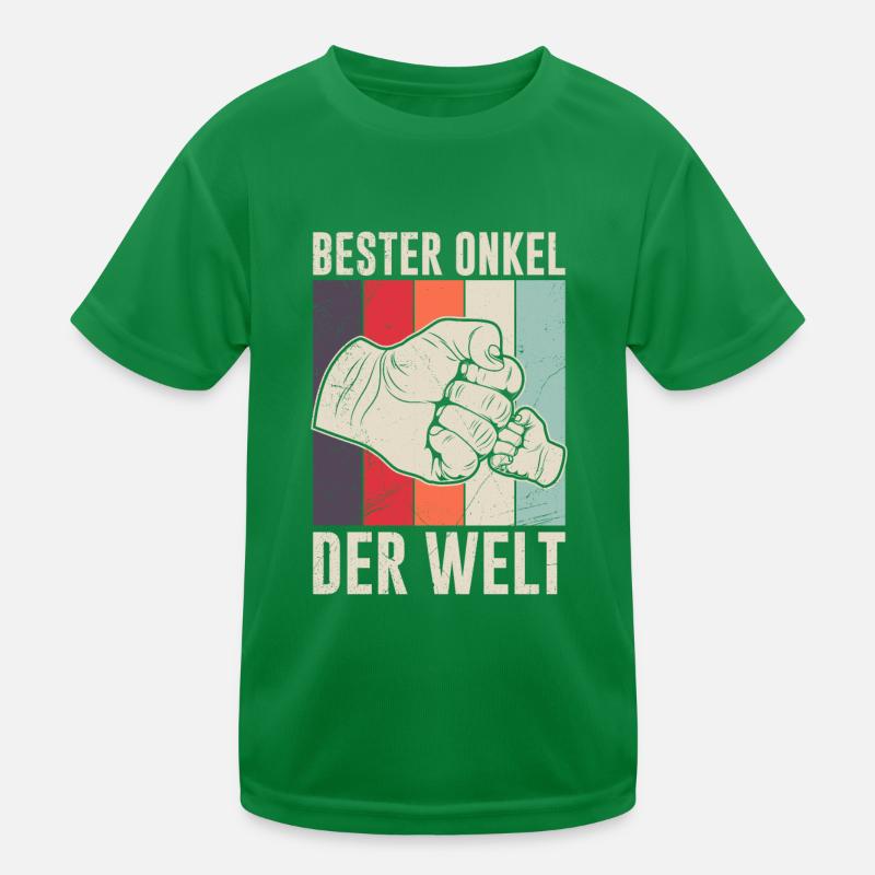 Bester Onkel der Welt Kinder Funktions-T-Shirt