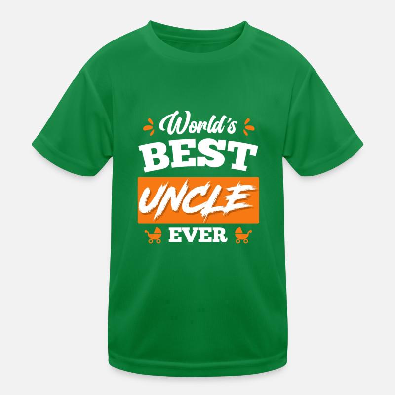 World s best Uncle ever Bester Onkel Kinder Funktions-T-Shirt