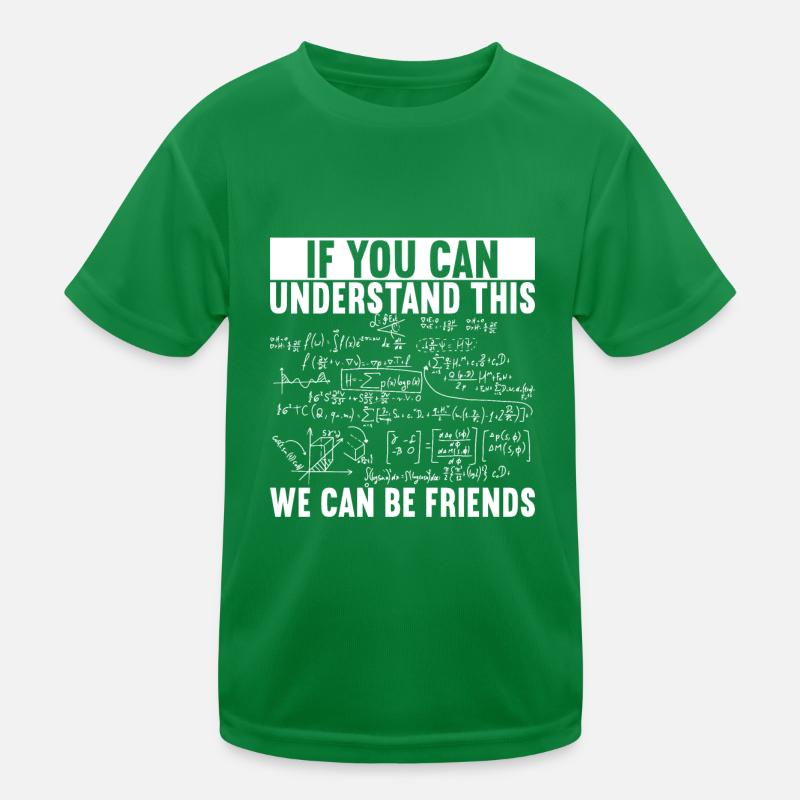 Math Teacher Kids Functional T-Shirt
