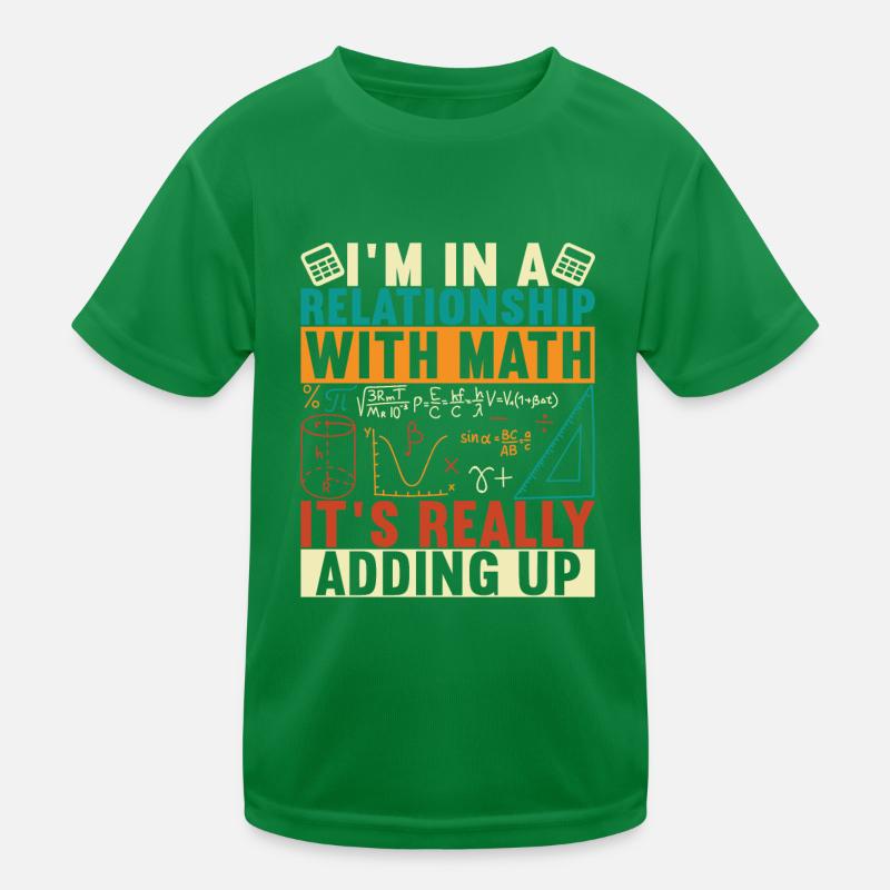 Math Teacher Kids Functional T-Shirt