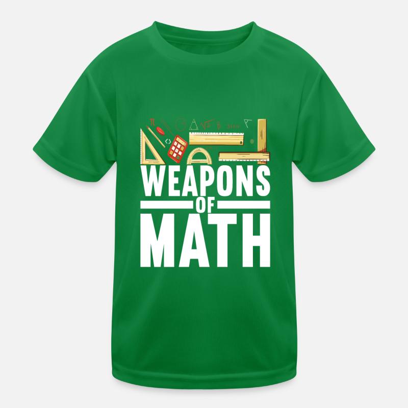 Math Teacher Kids Functional T-Shirt