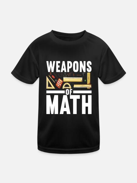 Mathe Mathelehrer - Kinder Funktions-T-Shirt - Schwarz - Vorne