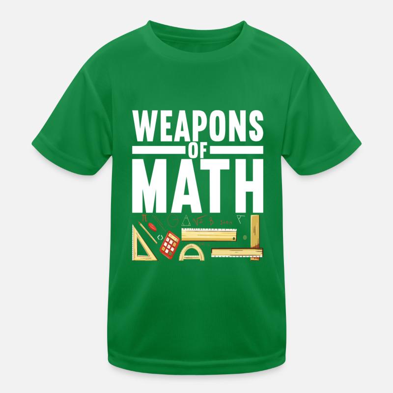 Math Teacher Kids Functional T-Shirt