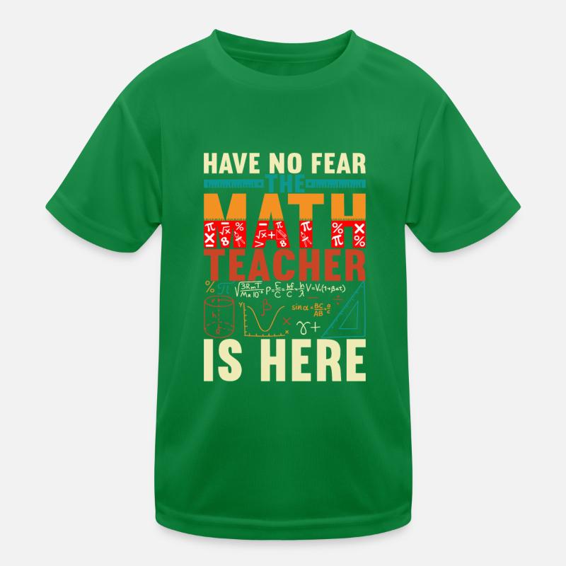 Math Teacher Kids Functional T-Shirt