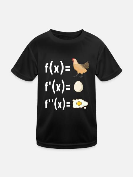 Mathe Mathelehrer - Kinder Funktions-T-Shirt - Schwarz - Vorne