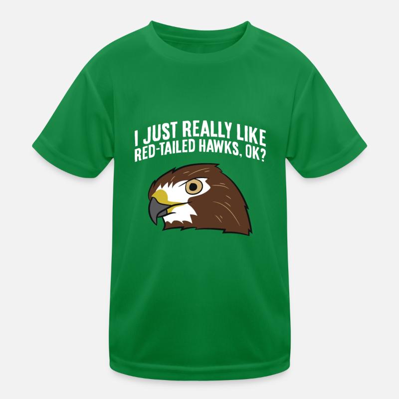 J’aime beaucoup les buses à queue rouge. T-shirt sport Enfant