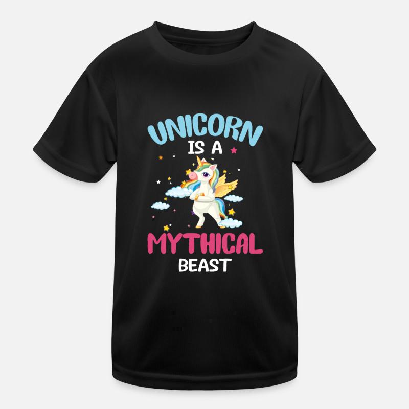 Créature mythique de licorne T-shirt sport Enfant