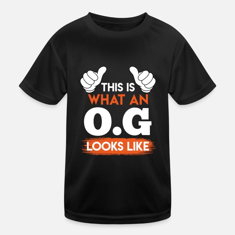 O.G. Onkel Gangster Onkel Kinder Funktions-T-Shirt