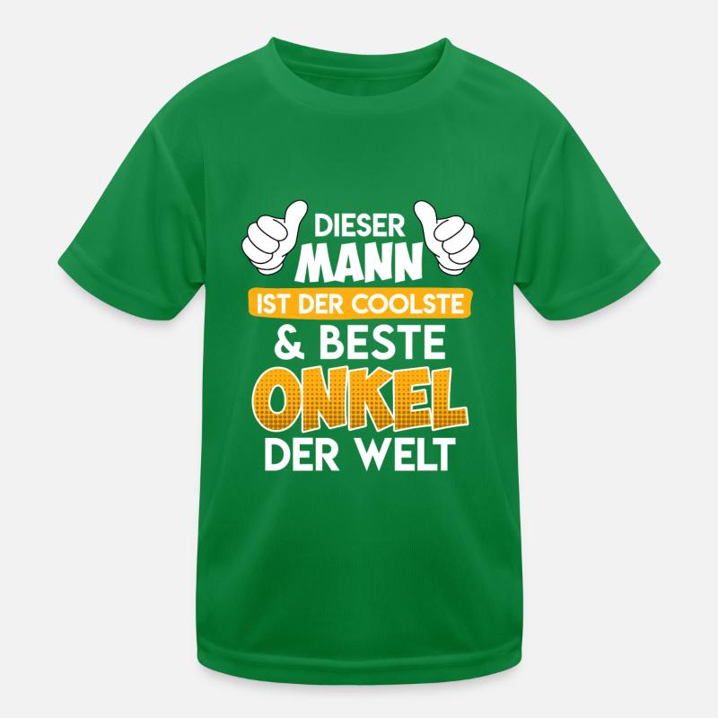 Der coolste Onkel der Welt Onkel Spruch Kinder Funktions-T-Shirt