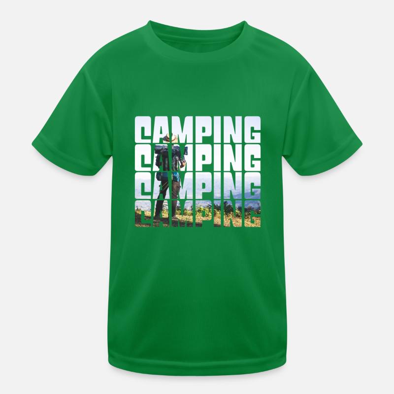 camping Kids Functional T-Shirt