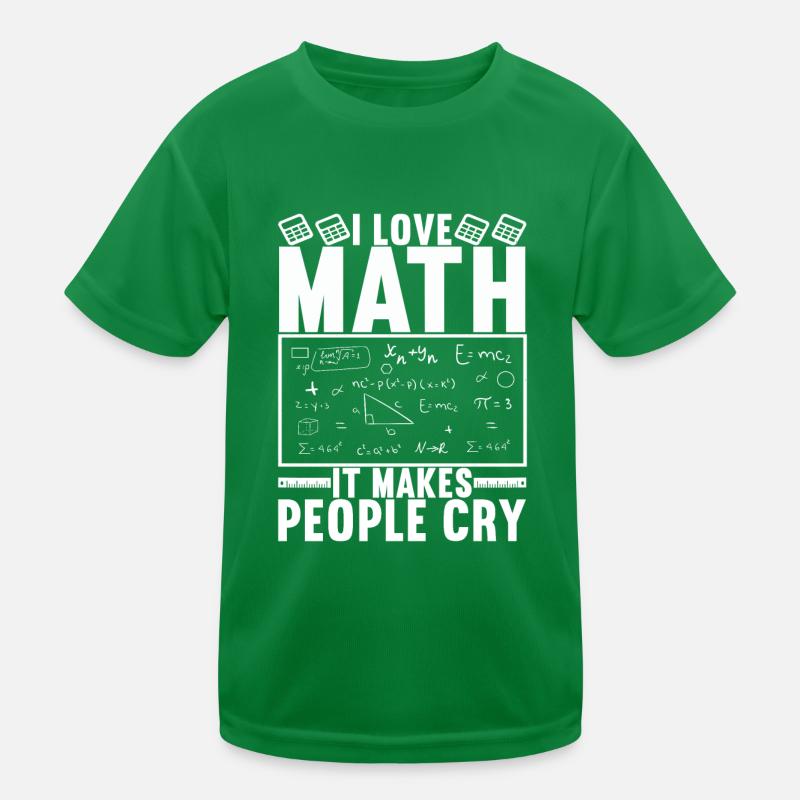Math Teacher Kids Functional T-Shirt