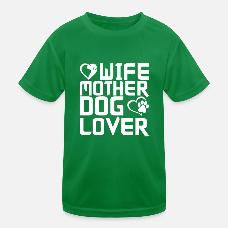 Ehefrau Mutter Hundeliebhaberin Kinder Funktions-T-Shirt